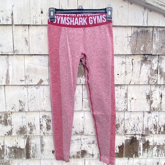 Gymshark Seamless Red Athletic Leggings - Picture 1 of 4